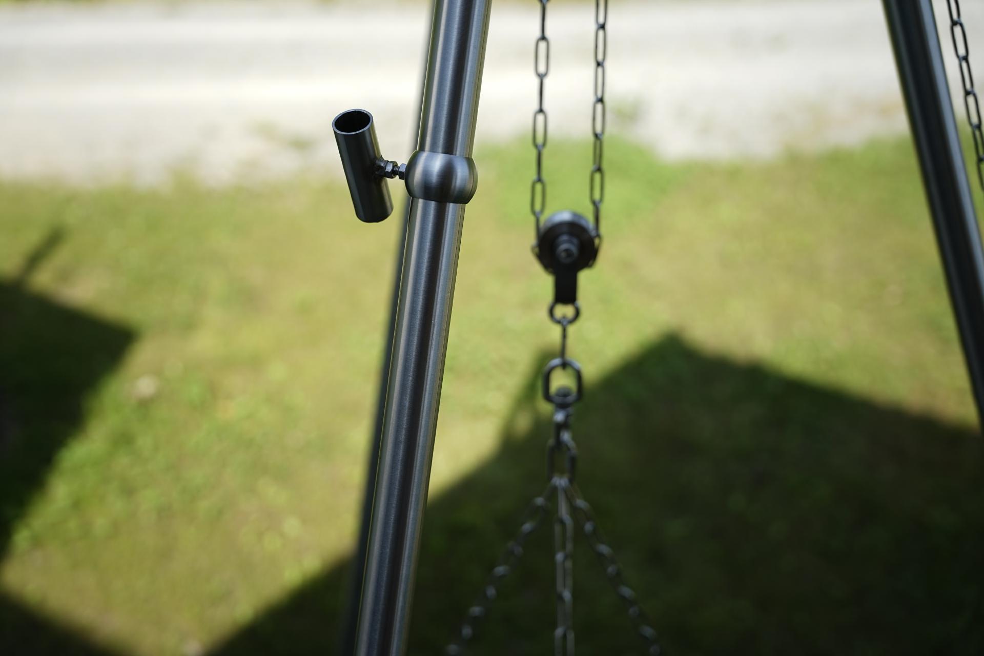 Taschenlampenhalter Beleuchtung für Grillgalgen Dreibein