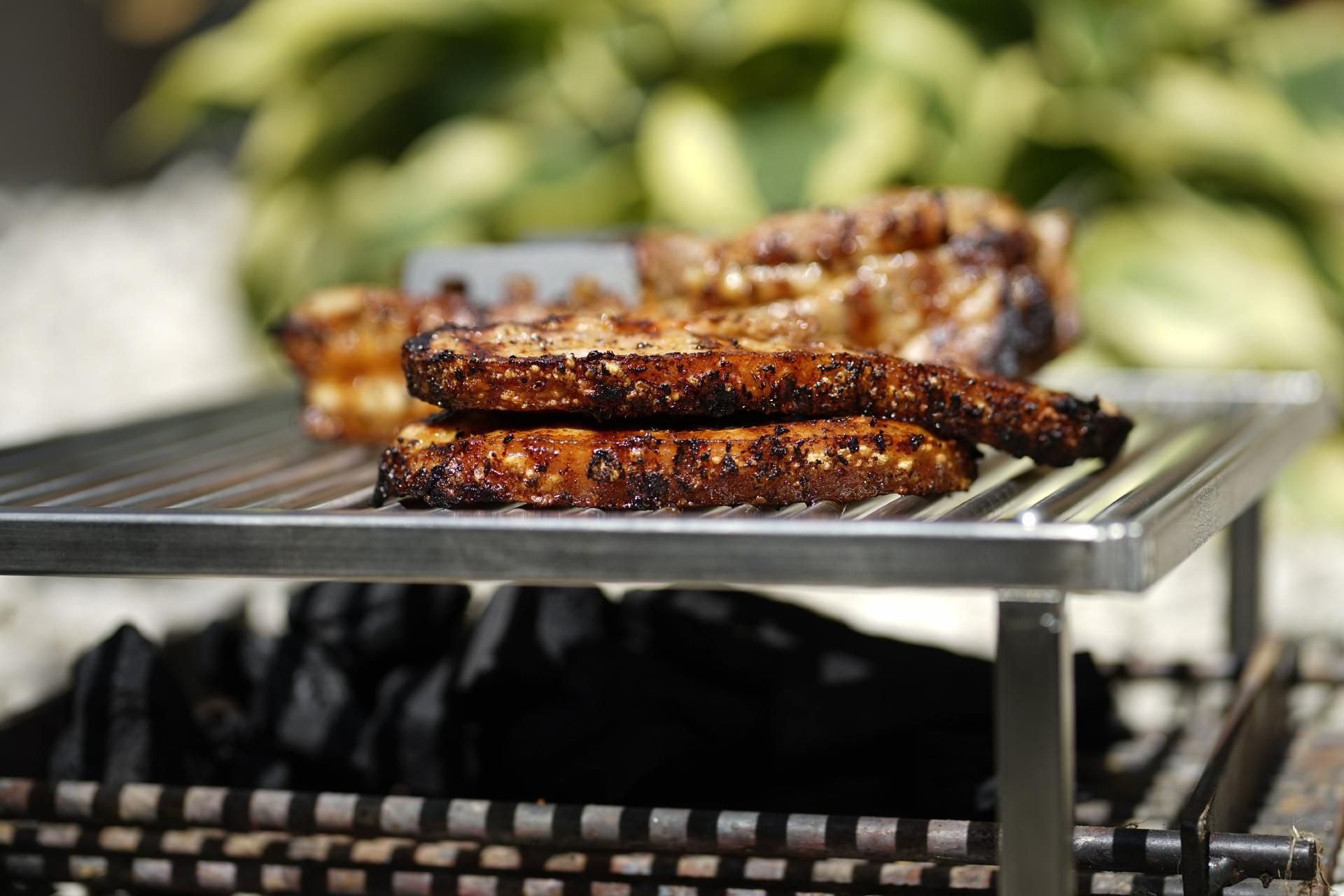 Rösti Grill Rack Rescher Kruste Vertikalgrillrost BBQ Grillstütze